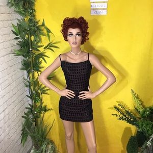 Vintage Diamond Harlequin mini dress